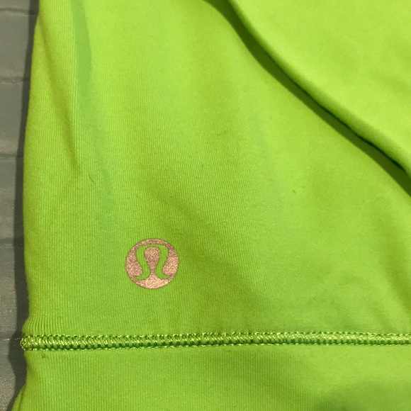 Lululemon Longsleeve Limegreen Sz 8 - Picture 4 of 6